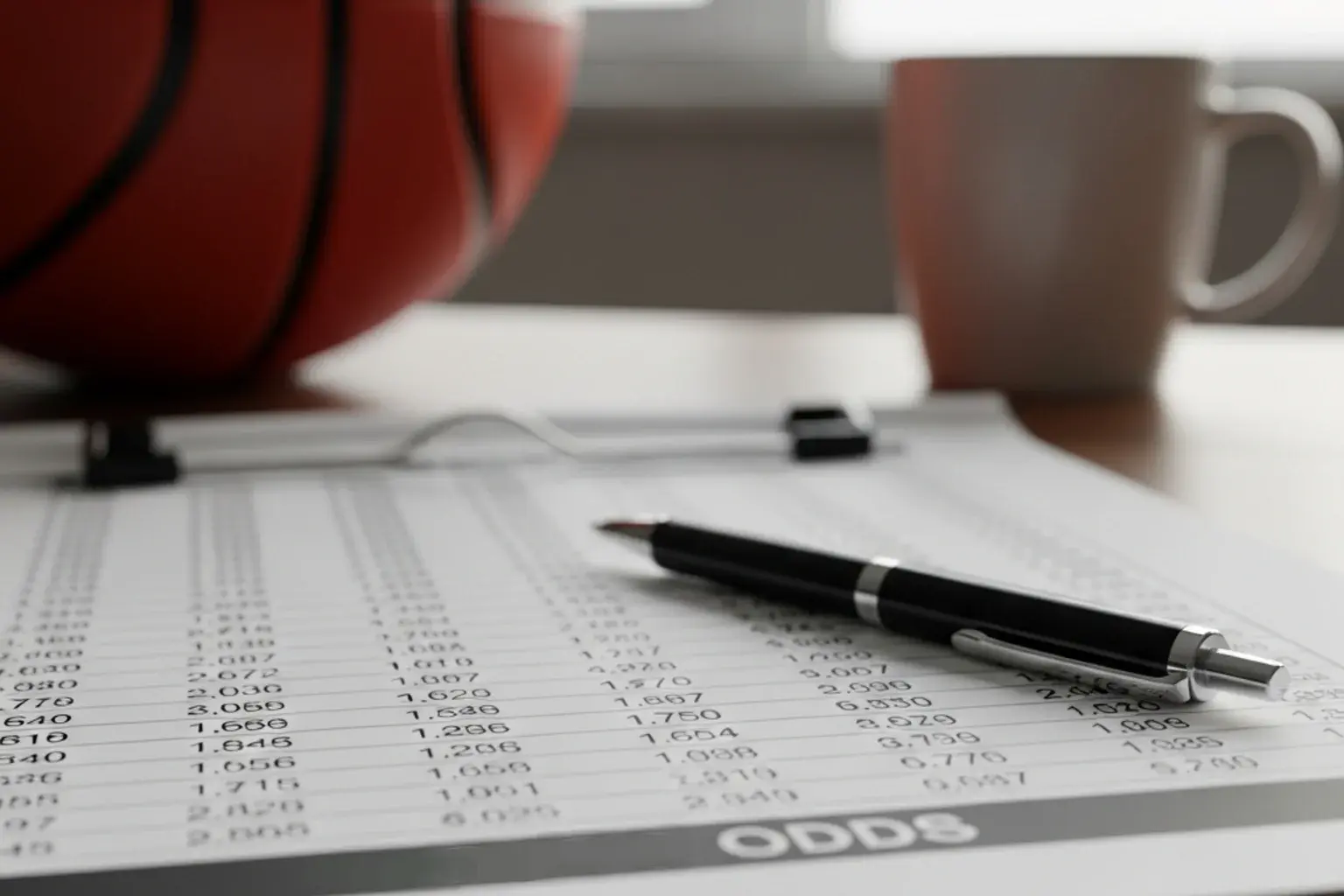 NBA closing line value comparison chart showing opening versus closing odds analysis