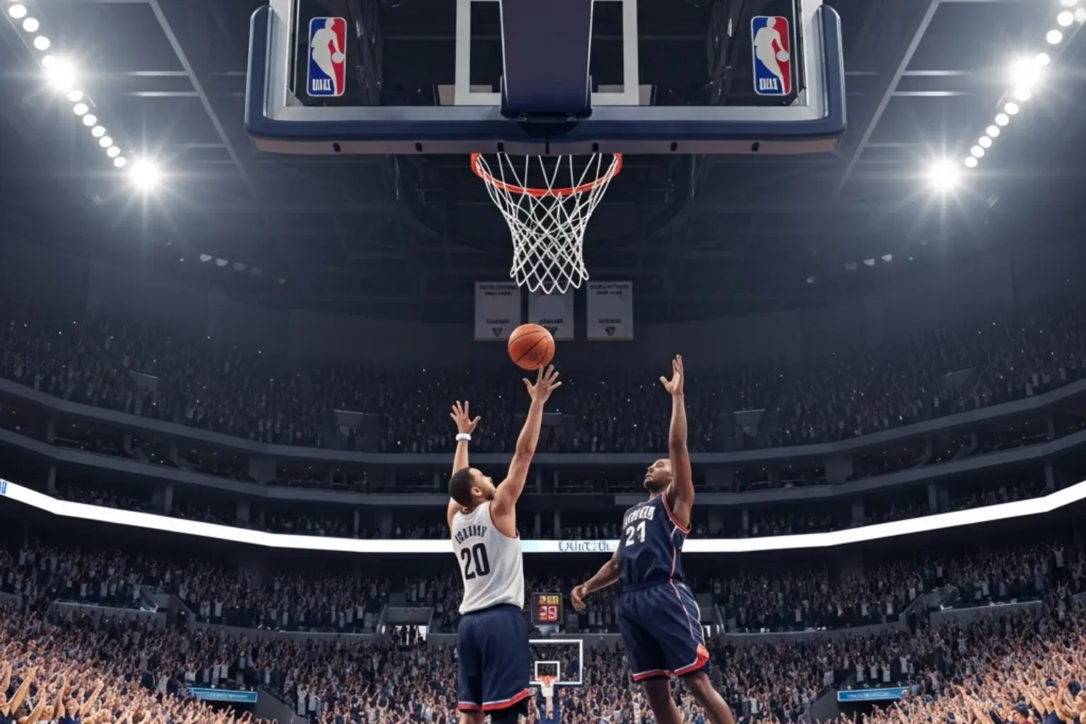 NBA arena atmosphere illustrating home court advantage with crowd impact data for betting analysis